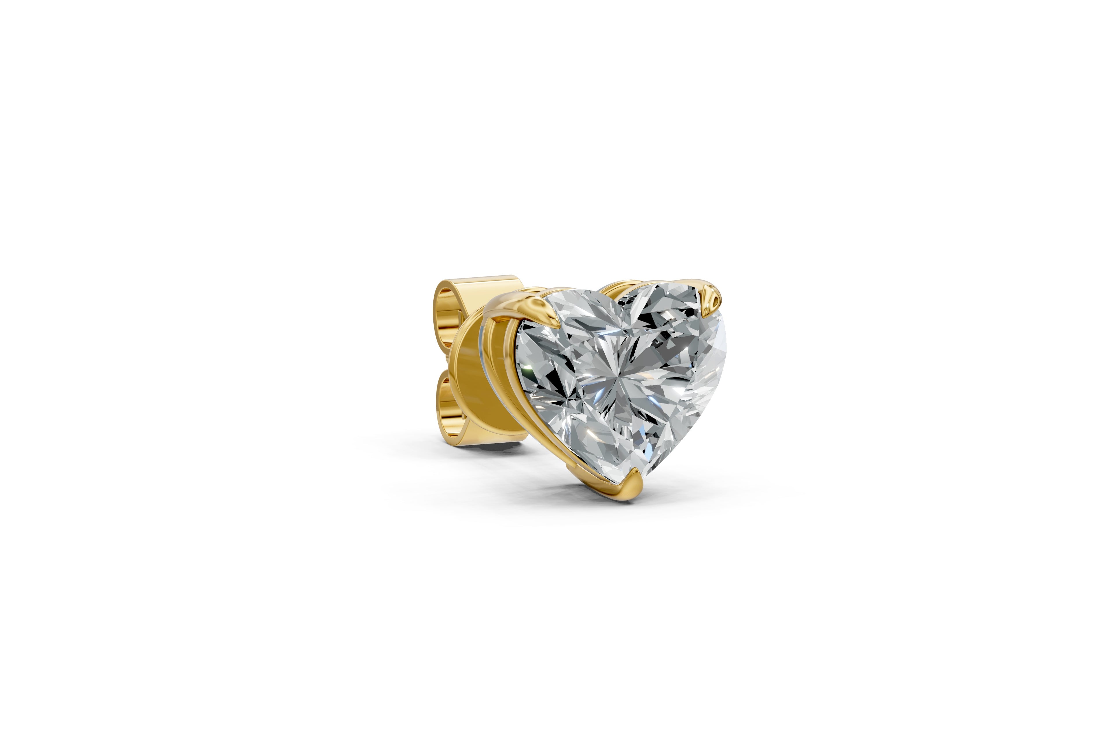 Spark Heart Stud Earings