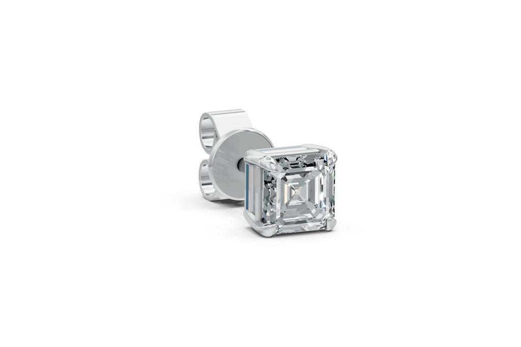 Spark Asscher Stud Earings
