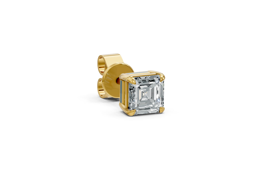 Spark Asscher Stud Earings