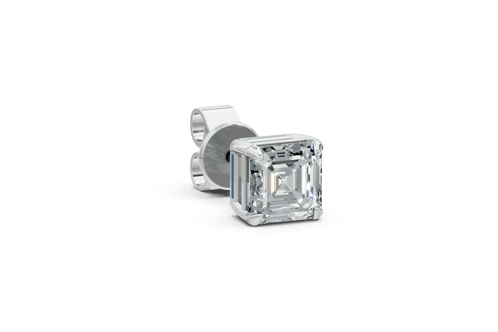 Spark Asscher Stud Earings