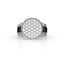 Men’s Sterling Silver Signet Diamond Ring