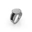 Men’s Sterling Silver Signet Diamond Ring