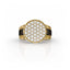 Men’s Sterling Silver Signet Diamond Ring
